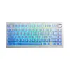 Bàn phím cơ gaming AULA F75 Trắng xanh dương gradient - Outemu Silent Peach V3 switch (2087)
