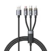 Cáp sạc đa năng 3 in 1 Mcdodo CA-715 6A 1.2m Black (CA-7150)