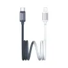 Cáp Sạc Nhanh C to Lightning USAMS SJ757 30W dài 1.2m SJ757USB01 (USM192-CL-1KW) - Black & White