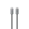 Cáp sạc nhanh Type C to Type C Aukey CB-DCC061 Circlet Blink 60W dài 1m (CB-DCC061-GRA)
