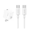 Combo Củ sạc nhanh 30W kèm cáp Type-C to Type-C dài 1M USAMS JO05 JOXLTZ05 (USM182-CC-UW)