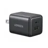 Củ Sạc Nhanh 2 Cổng USB-A, USB-C 30W GaN Ugreen 65025