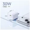 Củ sạc nhanh Type C Baseus EnerFill FN22 30W E0122601 (LVJ088-30-UW) - Moon White
