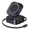 Đế sạc không dây 2-in-1 Baseus PicoGo Qi2 67W Cosmic Black (LVB039-BK)
