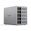 Hộp Đựng Ổ Cứng 3.5 inch 5 Khe Cắm SATA 3 USB-C Thunderbolt 3 ORICO 9858T3-EU-GY-BP