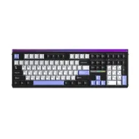 Bàn phím cơ 3 Mode Aula H108 Đen Trắng Tím - Silent Cotton Candy Switch (2322)