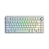 Bàn phím cơ gaming AULA F75HE Trắng contour - Black King Magnetic switch (6986)