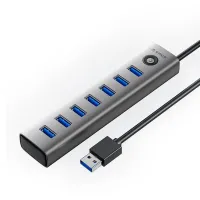 Bộ Chia USB HUB 7 Cổng USB 3.0 Orico CL7U-U3-10-GY-BP
