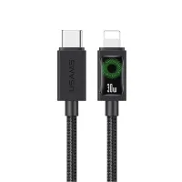 Cáp Sạc Nhanh C to Lightning Usams SJ774 U92 30W dài 1.2m Black (SJ774USB01) 