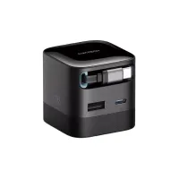 Củ Sạc Nhanh 2 cổng Type-C, USB-A Cuktech CP6 67W AD653W-BK Black