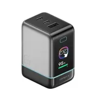 Củ Sạc Nhanh 3 cổng 2 Type-C, 1 USB-A Cuktech 6 Ultra 100W AD653U Gray