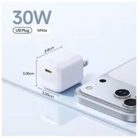 Củ sạc nhanh Type C Baseus EnerFill FN22 30W E0122601 (LVJ088-30-UW) - Moon White