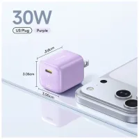 Củ sạc nhanh Type C Baseus EnerFill FN22 30W E0122604 (LVJ088-30-UV) - Nebula Purple