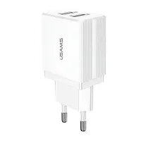 Củ Sạc USB USAMS US-CC090 T24 2.1A EU CC90TC01 (USM161-AA-EW) - white 