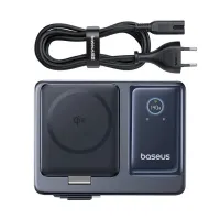 Đế sạc không dây 5-in-1 Baseus NOMOS 140W EU Plug Black (LVJ077-5P-EK)