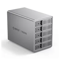 Hộp Đựng Ổ Cứng 3.5 inch 5 Khe Cắm SATA 3 USB-C ORICO 9858RC3-PRO-EU-GY-BP (RAID) 