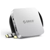 Hộp Đựng Ổ Cứng Gắn Lưng Điện Thoại SSD ORICO M.2 NVME và HUB Đa Năng Màu Bạc MG7-G2-SV-BP 