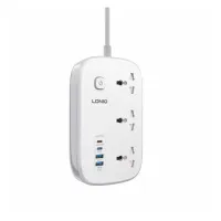 Ổ cắm điện đa năng LDNIO SC6 (PD 45W/3250W/3 ổ) 