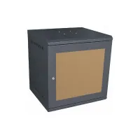 Tủ Mạng 10U Treo Tường D500 Cửa Mica Màu Đen (TM105WBM-C)