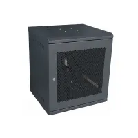 Tủ Mạng 12U Treo Tường D500 Cửa Lưới Màu Đen (TM125WBN-B)
