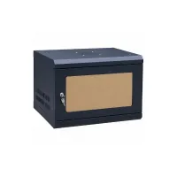 Tủ Mạng 6U Treo Tường Sâu D400 Cửa Mica Màu Đen (TM640WBM-C)