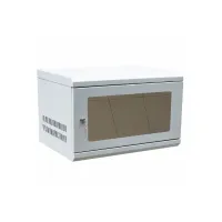 Tủ Mạng 6U Treo Tường Sâu D400 Cửa Mica Màu Ghi (TM640WGM-B)