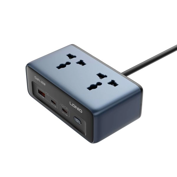 Trạm sạc đa năng để bàn 5-in-1 LDNIO SC1 45W (Blue)