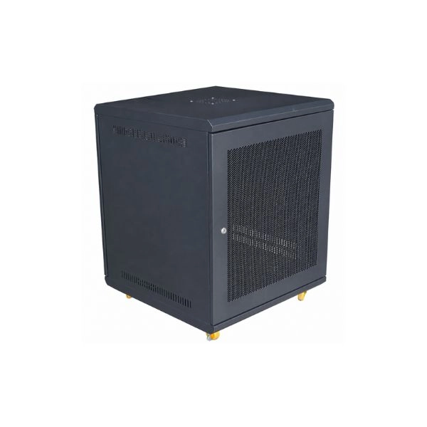 Tủ Mạng 12U Sâu D600 Cửa Lưới Màu Đen (TM126BN-C)