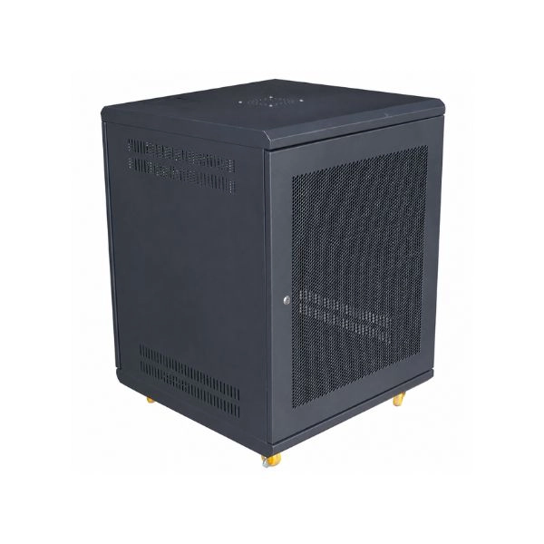 Tủ Mạng 15U Sâu D1000 Cửa Lưới Màu Đen (TM1510BN-B)