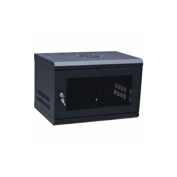 Tủ Mạng 6U Treo Tường Sâu D400 Cửa Lưới Màu Đen (TM640WBN-C)