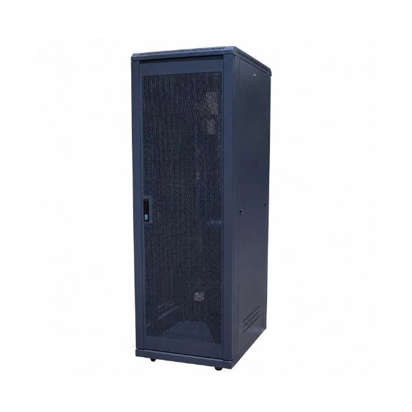 Tủ Mạng36U Sâu D600 Cửa Lưới Màu Đen (TM366BN-B)