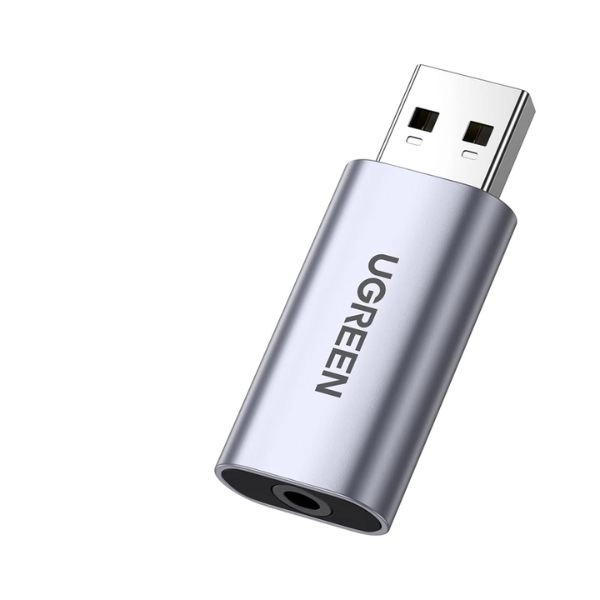 Đầu chuyển USB soundcard sang 3.5mm Ugreen 80864