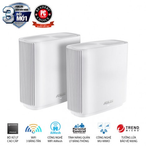 Thiết bị định tuyến không dây ASUS ZenWiFi Router CT8 (W-2-PK)