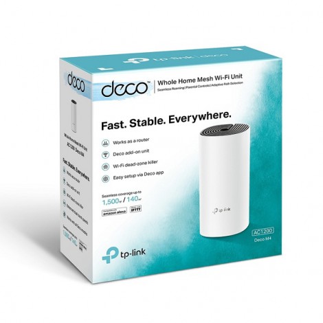 Bộ phát Wifi Mesh TP-Link Deco M4 (1 Pack) - (1167 Mbps/ Wifi 5/ 2.4/5 GHz)