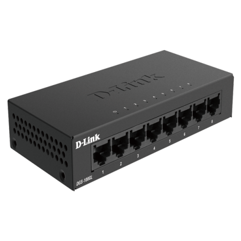 Switch D-Link DGS-108GL (8 port/ 1Gbps/ Unmanaged)