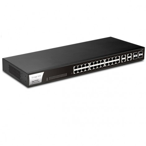 Switch Draytek Vigor G1282 (24 port/ 10/100/1000 Mbps/ SFP)