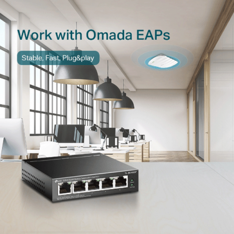 Switch PoE TP-Link TL-SG1005P (5 port/ 10/100/1000 Mbps)