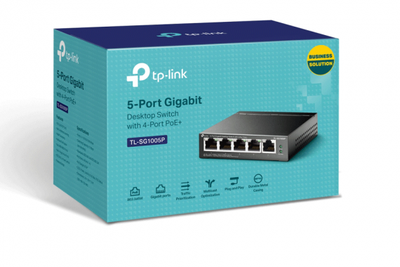 Switch TP-Link 4-Port PoE TL-SG1005P