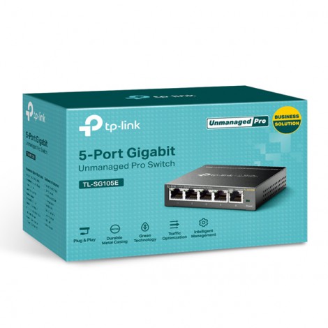 Switch TP-Link Easy Smart TL-SG105E (5 port/ 10/100/1000 Mbps)