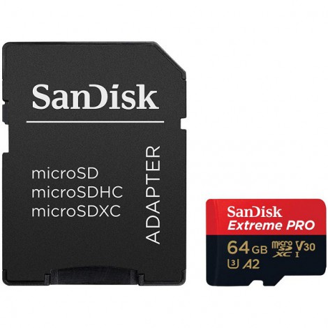 Thẻ nhớ MicroSD Sandisk Extreme Pro 64GB (SDSQXCU-064G-GN6MA)