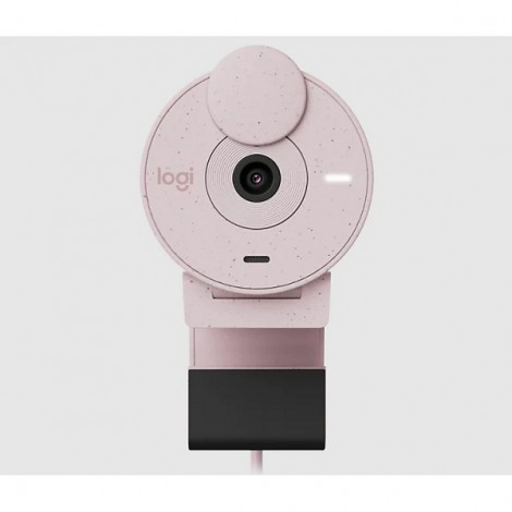 Webcam Logitech Brio 300 Full Hd Hồng 960-001449 (Rose)