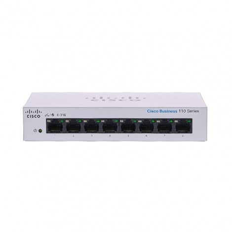 Switch Cisco CBS110-8T-D-EU (8 port/ 10/100/1000Mbps/ Unmanaged)