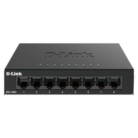 Switch D-Link DGS-108GL (8 port/ 1Gbps/ Unmanaged)