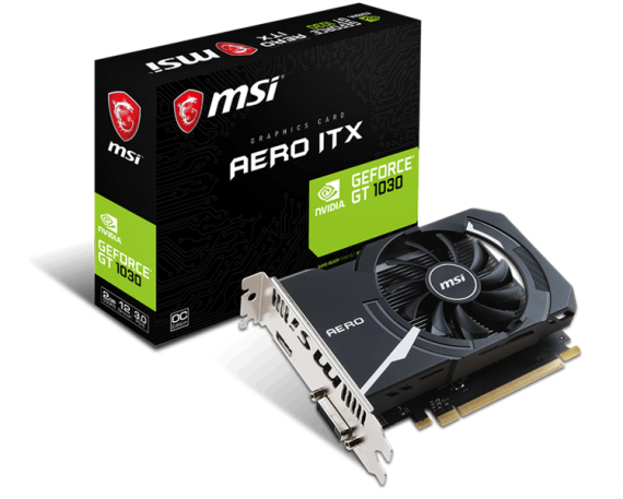 VGA MSI GeForce GT 1030 AERO ITX 2G OC