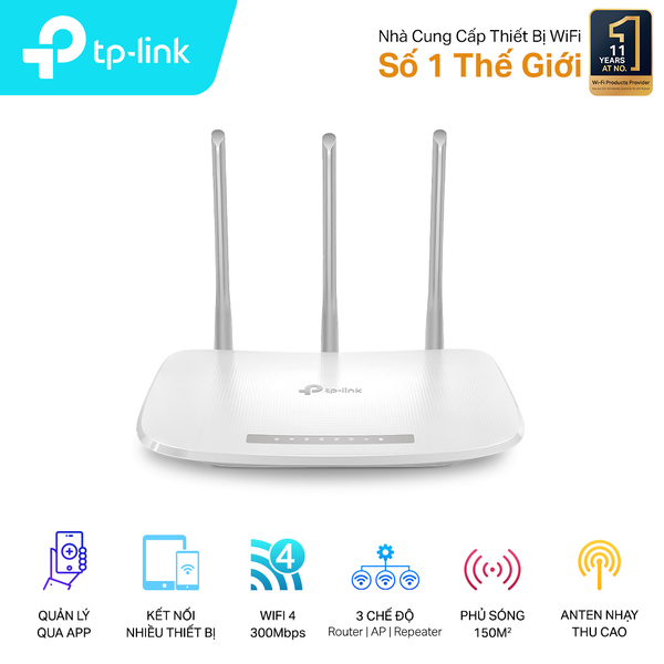 Router Wifi TP-Link TL-WR845N (300 Mbps/ Wifi 4/ 2.4 GHz)