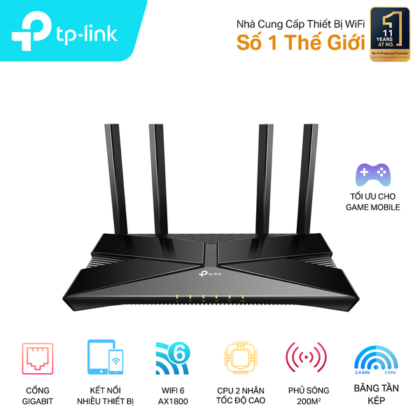 Router TP-Link Archer AX23 (1775 Mbps/ Wifi 6/ 2.4/5 GHz)