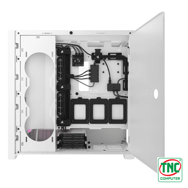 Case Corsair iCUE 5000D RGB Airflow Mid Tower CC-9011243-WW (White) sở hữu bộ điều khiển hiện đại Case Corsair iCUE 5000D RGB Airflow Mid Tower CC-9011243-WW (White) sở hữu bộ điều khiển hiện đại