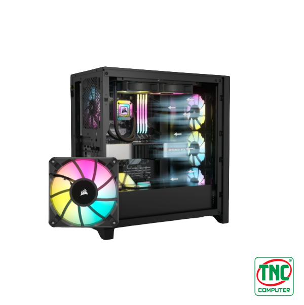 Case Corsair iCUE 4000D RGB Airflow Mid-Tower CC-9011240-WW Case Corsair iCUE 4000D RGB Airflow Mid-Tower CC-9011240-WW