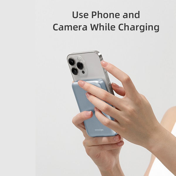 Sạc dự phòng Innostyle PowerMag Slim 20W hỗ trợ khả năng sạc Magsafe cho dòng iPhone đời mới nhất sạc dự phòng chính hãng