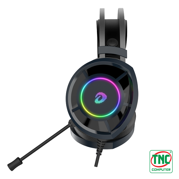 Tai nghe DareU Gaming có dây EH469 - Black sở hữu hệ thống đèn LED và logo RGB hiện đại Tai nghe DareU Gaming có dây EH469 - Black sở hữu hệ thống đèn LED và logo RGB hiện đại